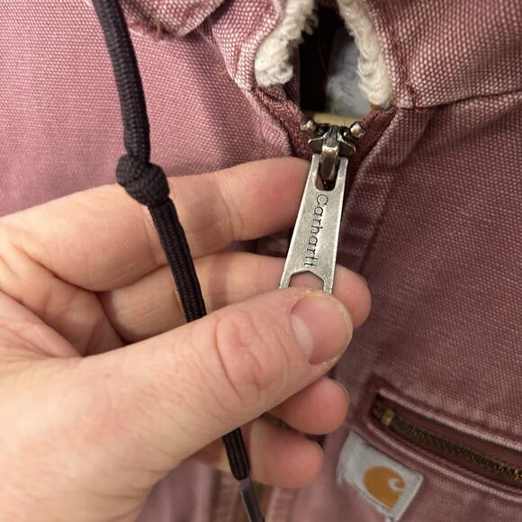Carhartt Sherpa-Lined Wildwood Jacket “Dried Rose Pink” - Picture 13 of 14